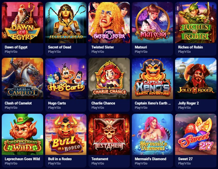 Juegos de los mejores proveedores en Spinay Casino