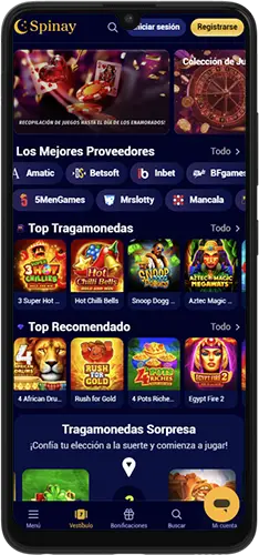 Descarga Spinay Casino en tu móvil